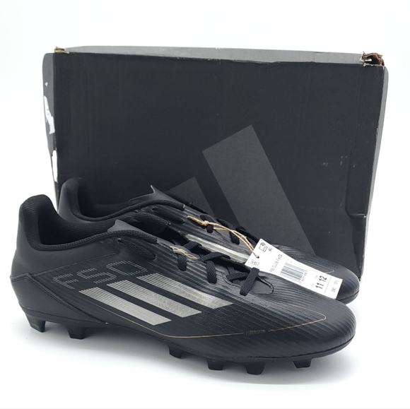Adidas F50 Club FxG Black/Carbon Fiberskin Multi-Ground Soccer Men's US Size 11 - Picture 1 of 8